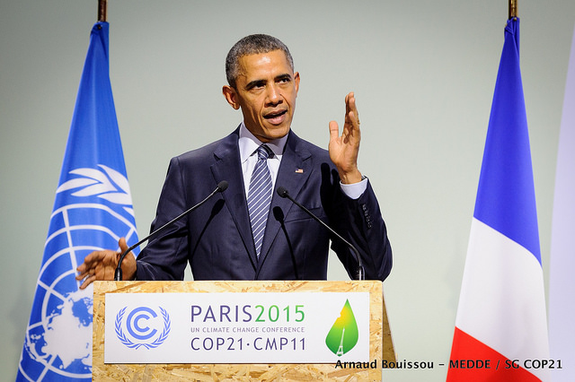 Obama at paris agreement